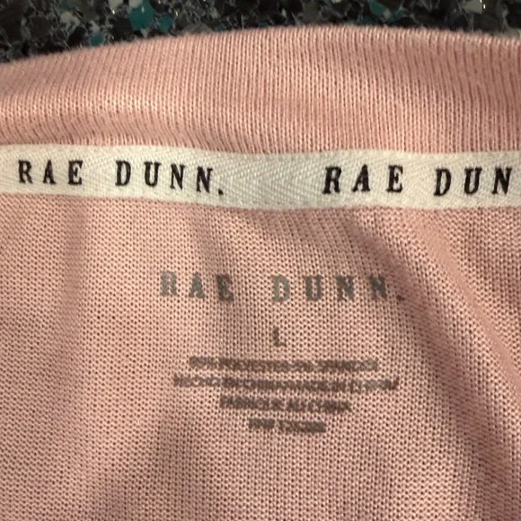 Rae Dunn "Weekend Warrior" Long Sleeve Pajama Set Sz L Soft Sleepwear - Picture 4 of 4